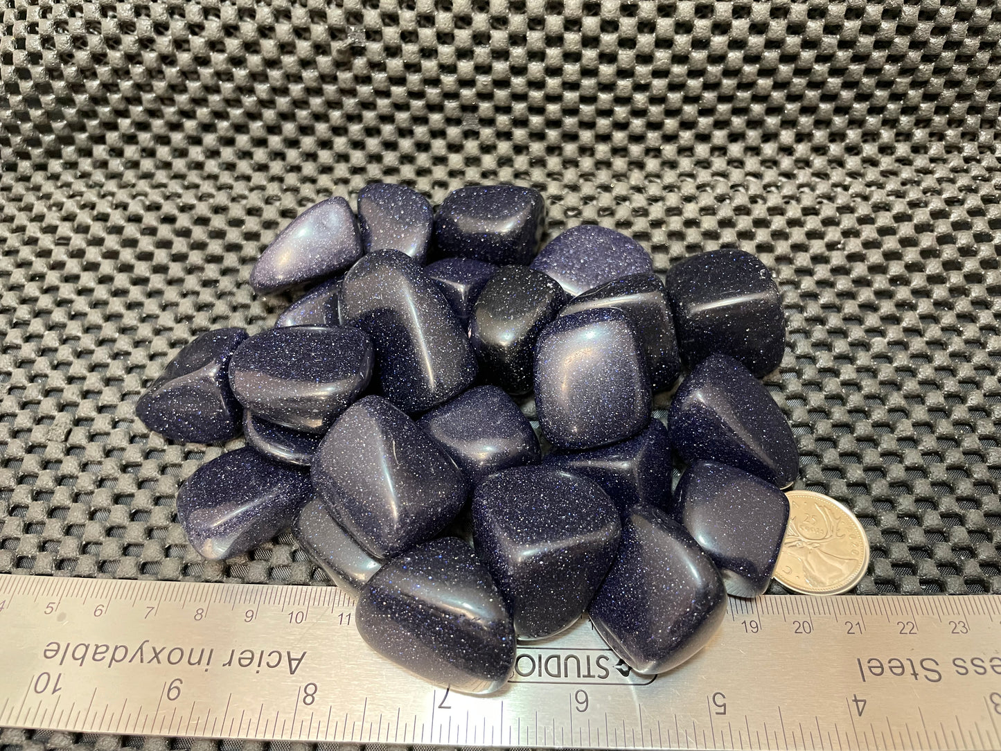 Blue Goldstone Tumble by 500g, Large, 25mm - 30mm