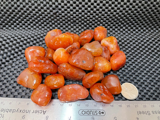 Carnelian Tumble by 500g, Large ~25mm - 35mm