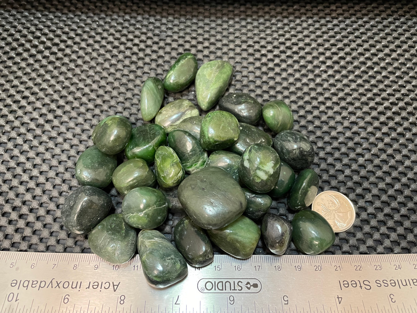 Jade (Nephrite) Tumble by 500g, Large ~25mm - 35mm