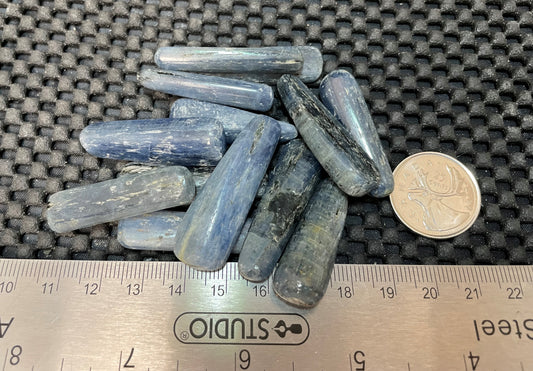 Blue Kyanite Polished Tumble by 100g, ~ Under 5cm