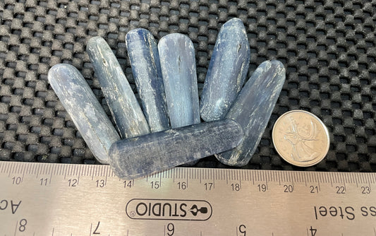 Blue Kyanite Polished Tumble by 100g, ~ Over 5cm