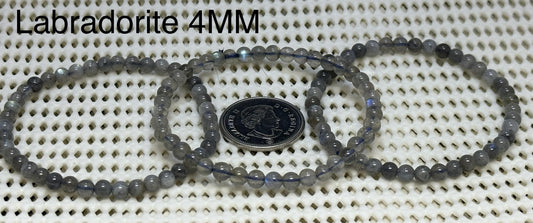 Labradorite Round Bracelet, 4mm RETAIL