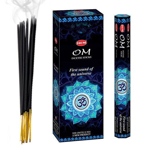 HEM Incense, Stick, OM Shanti, Hex, 20pk