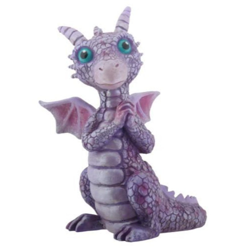 Figurine, Purple and Pink Baby Dragon