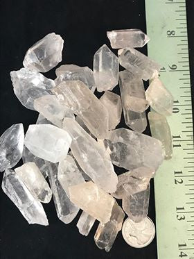 Clear Quartz Points by 500g, Small less 1"