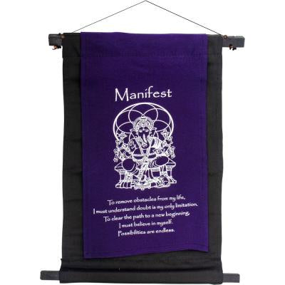 Banner, Purple Manifest, Small, 11" x 16"