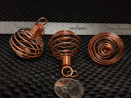 xLarge Copper Plated Coil Cage 1.5"