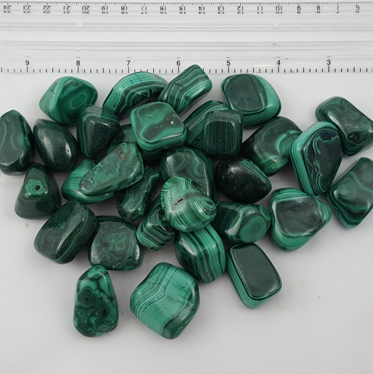Malachite Tumble by 500g, Small ~ 20mm - 25mm