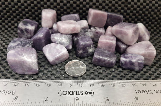 Lepidolite Tumble by 500g, Large ~25mm - 35mm