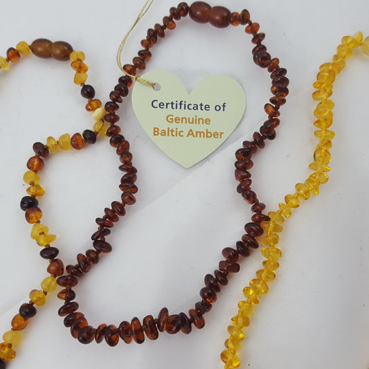 Amber Baby Teething Necklace RETAIL