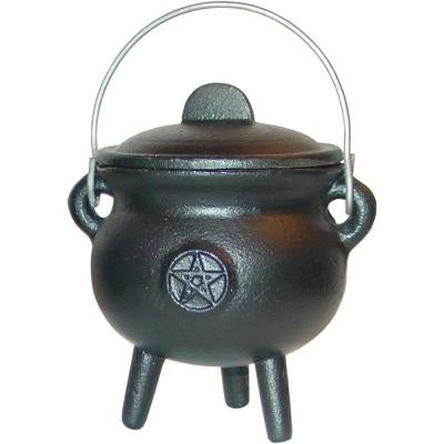 Burner, Cauldron, Cast Iron Black, Pentacle 3in Diameter