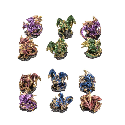 Figurine, Mini Dragon Adult, Various Colours