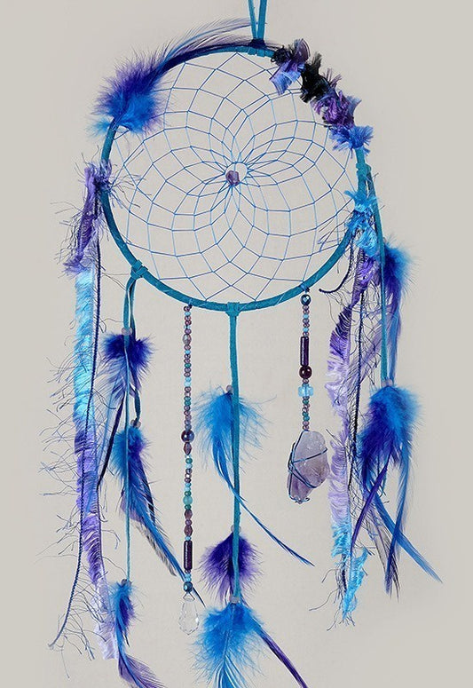 Dreamcatcher, 6", Magical Turquoise with Amethyst