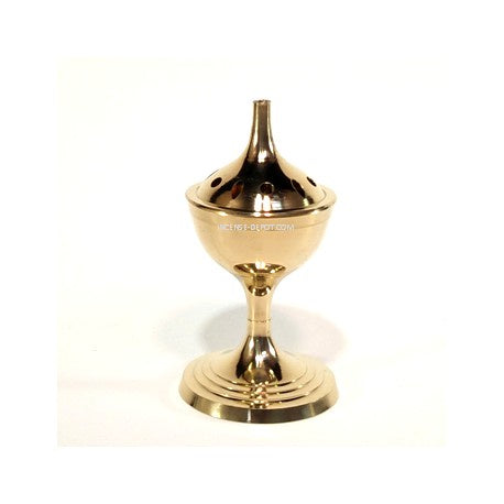 Burner, Brass 4" Stick or Cone Incense