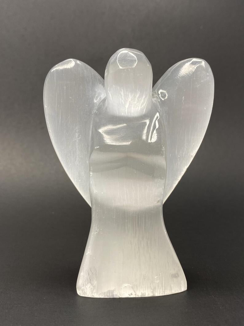 Selenite Angel Statue Small