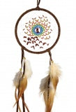 Dreamcatcher, 4", Tan Energy Flow