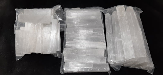 Selenite Brick Large Retail $4, 15pk