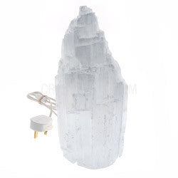 Selenite Lamp, 25cm, Iceberg
