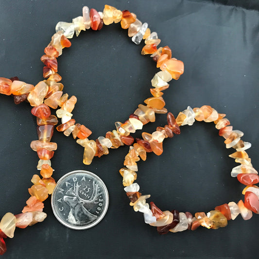 Carnelian Chip Bracelet RETAIL