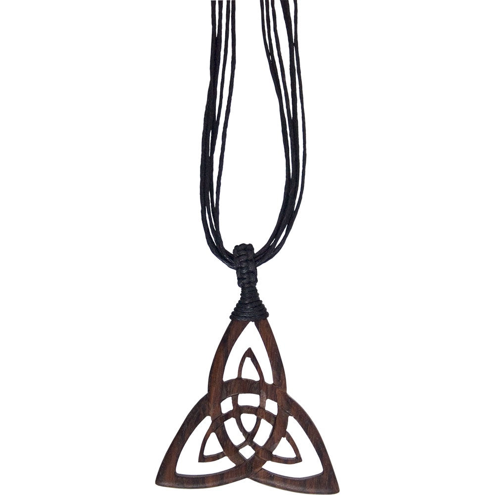 Triquetra Pendant Wood, 2.25in