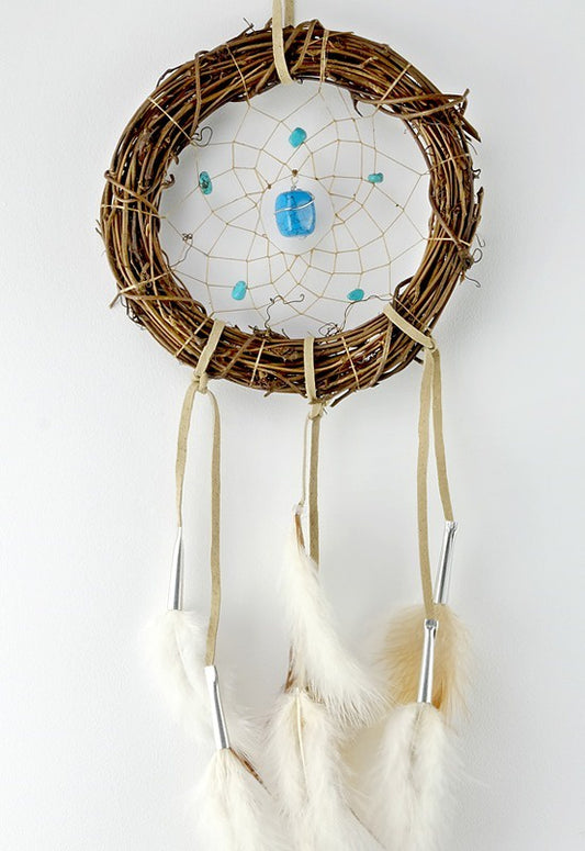 Dreamcatcher, 6" Twigs with Semi Precious Stones