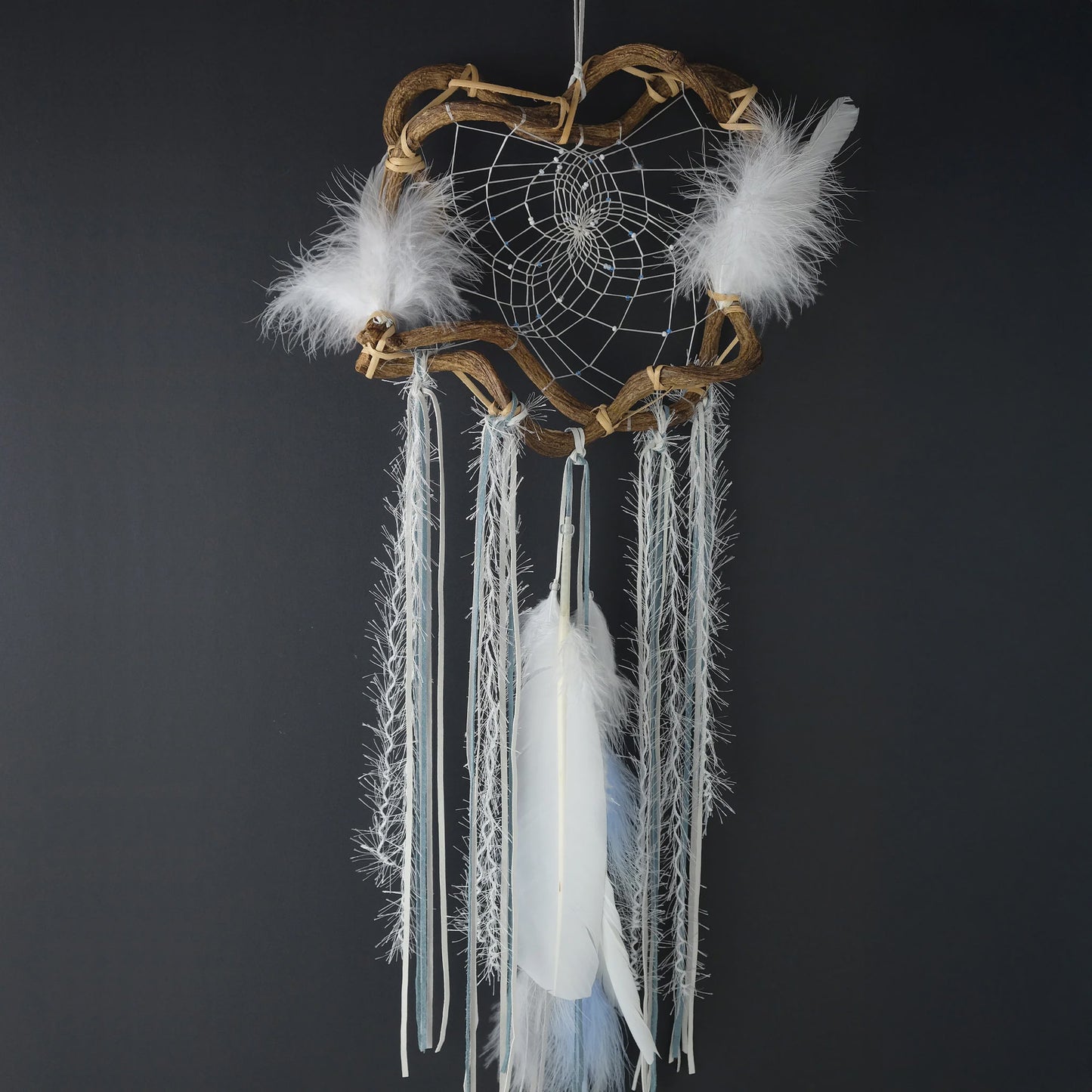Dreamcatcher, 12" Winter, White, Twig