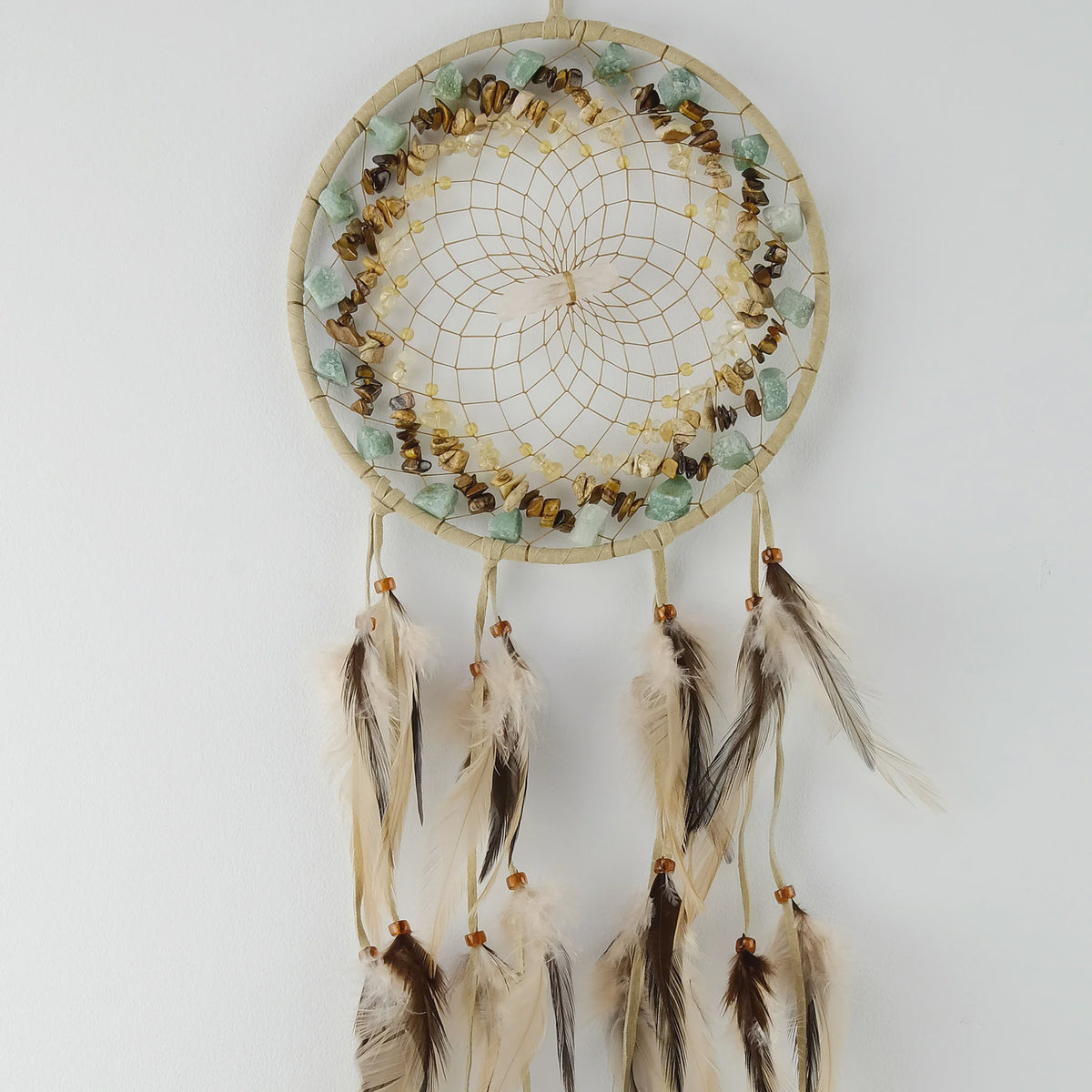 Dreamcatcher, 6in Tan Cluster Vision Seeker Dream Catcher