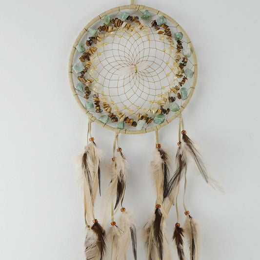 Dreamcatcher, 6in Tan Cluster Vision Seeker Dream Catcher