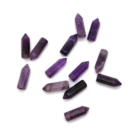 Pendant, Pencil Point on Cord 2", Assorted Stones RETAIL