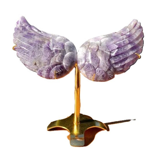 Crystal Angel Wings, Solid piece with Stand