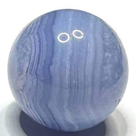 Blue Lace Agate Sphere, by Weight