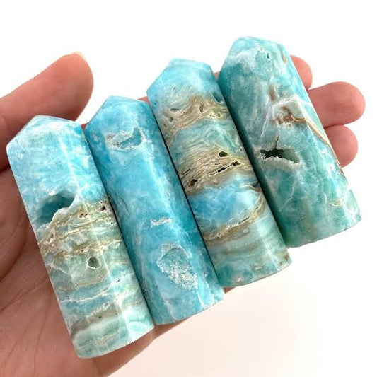 Blue Aragonite Point, by Weight Retail