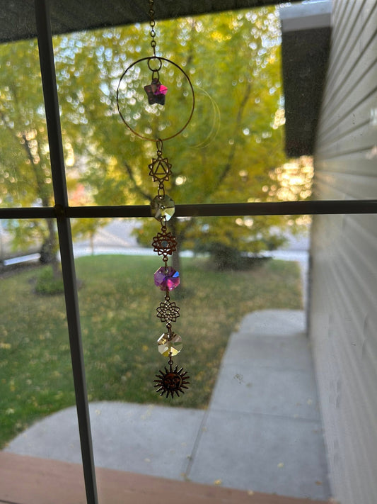 Suncatchers, Bookmarks Spiritual, Happy Aura Collection, Gold or Silver