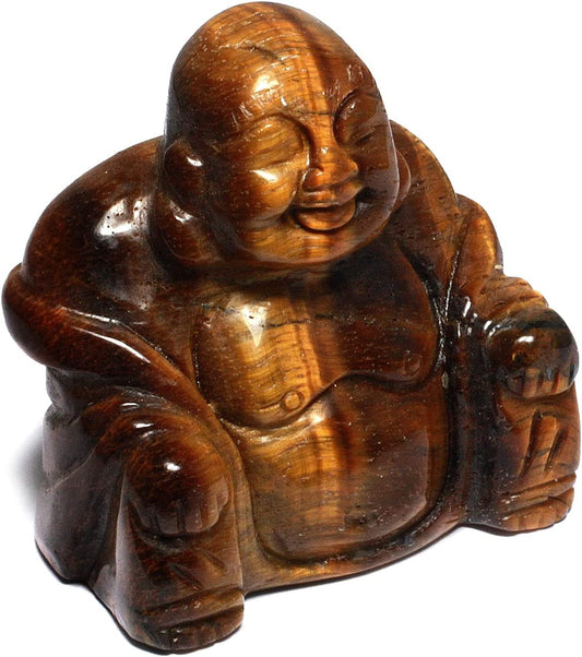 Buddha 1.5" Carving: Single Piece - Assorted Stones, Retail