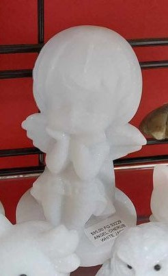 Figurine, Angel, Cherub White Jade
