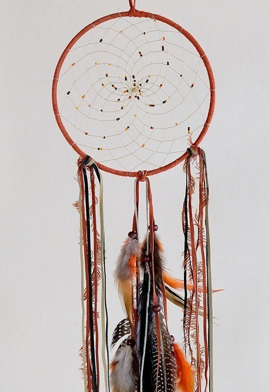 Dreamcatcher, 6", Fall Season Orange