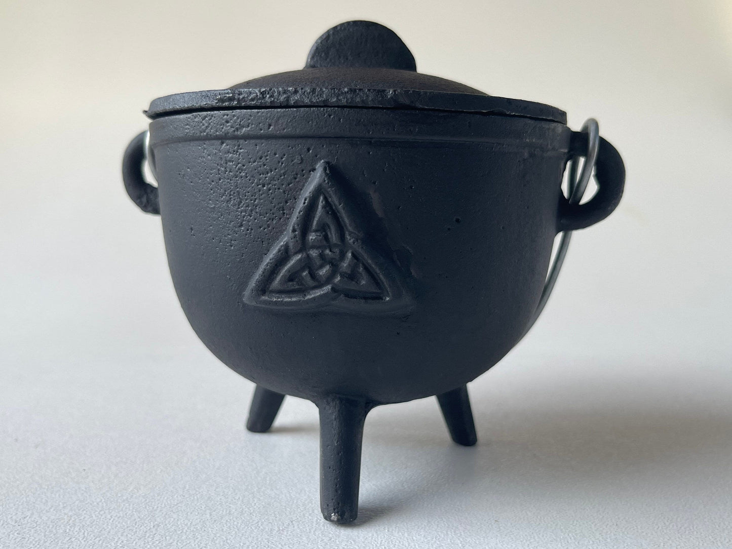 Cauldron, Triquetra, Cast Iron, 4.5"