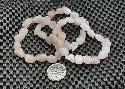 Rose Quartz Tumble Bracelet RETAIL