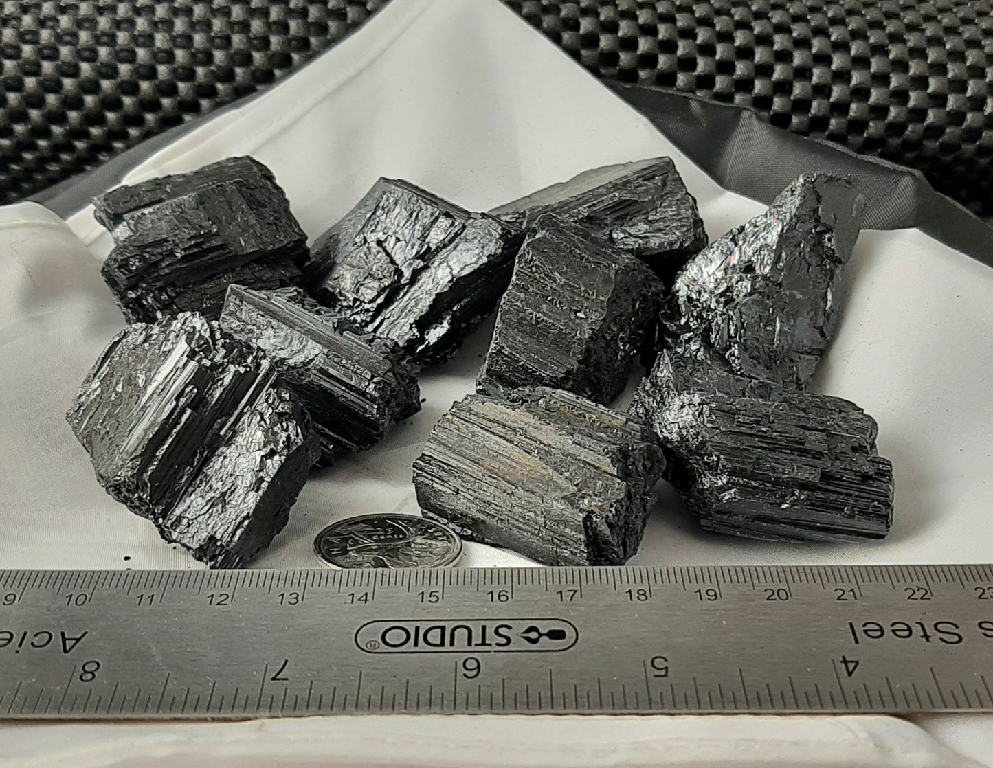 Black Tourmaline Rough by 500g, Large ~2" - 3"