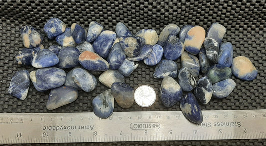 Sodalite Tumble by 500g, Small ~ 20mm - 25mm