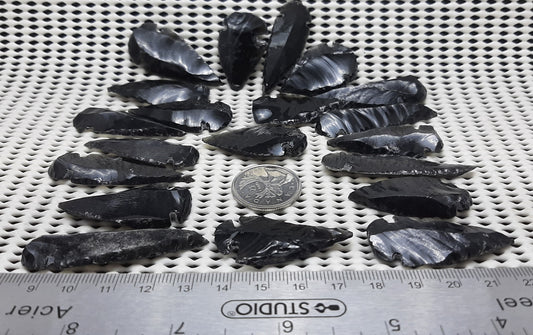 Obsidian Arrow Head, Retail $1ea@20pc pk