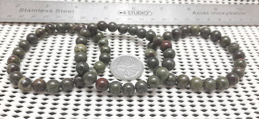 Dragonblood Jasper Round Bracelet, 8mm RETAIL