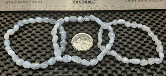 Blue Lace Agate Tumble Bracelet RETAIL