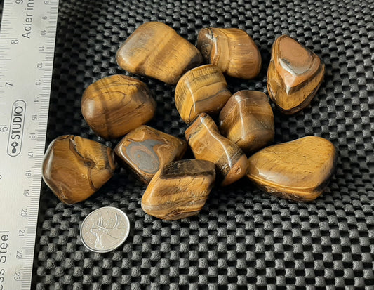 Tiger Eye Pebbles 1" - 2" by 500g