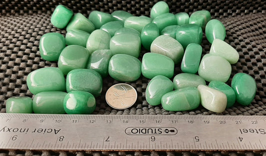 Green Aventurine (Dark) Tumble by 500g, Large 25mm - 30mm