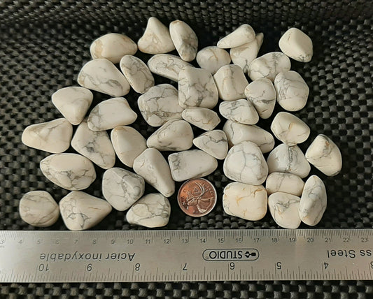 Howlite Tumble by 500g, Large 25mm - 30mm