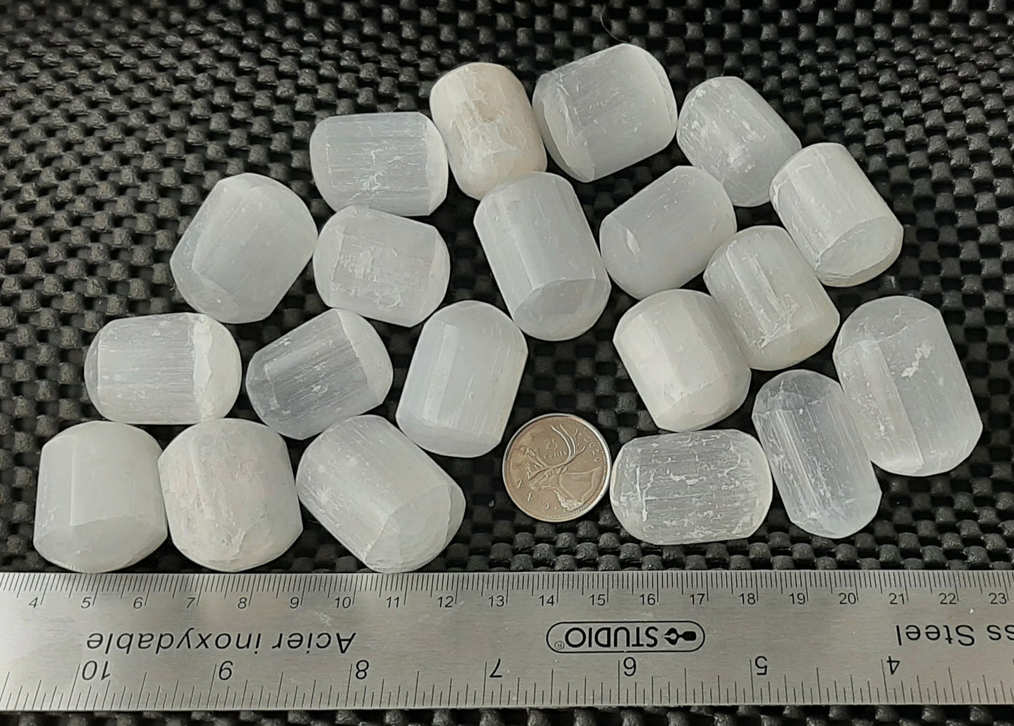 White Selenite Tumble Polished, Large, 20pc