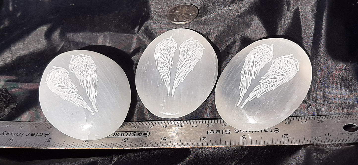 Selenite Palm, 6cm, Wing