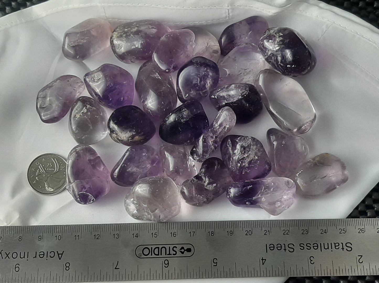 Amethyst Tumble by 500g, Large ~25 mm - 35mm