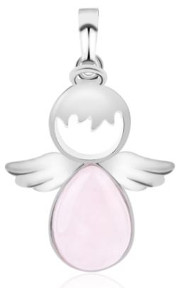 Angel Pendant with Tear Drop Stone